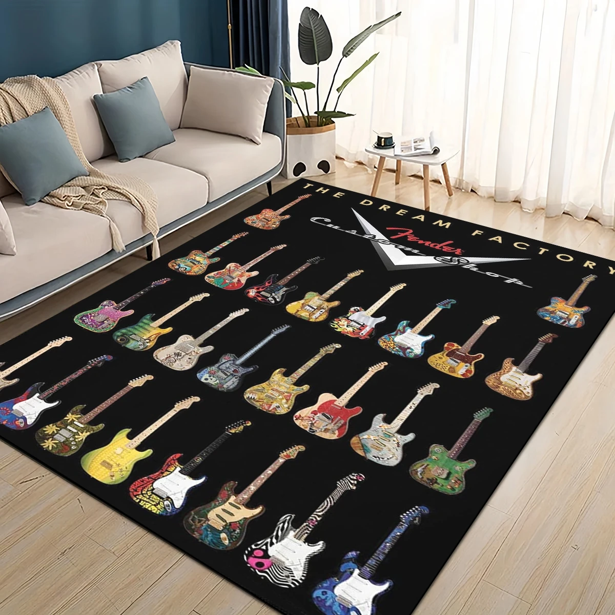 Musical Instrument Online - 3D 레트로 펜더 로고 기타 악기