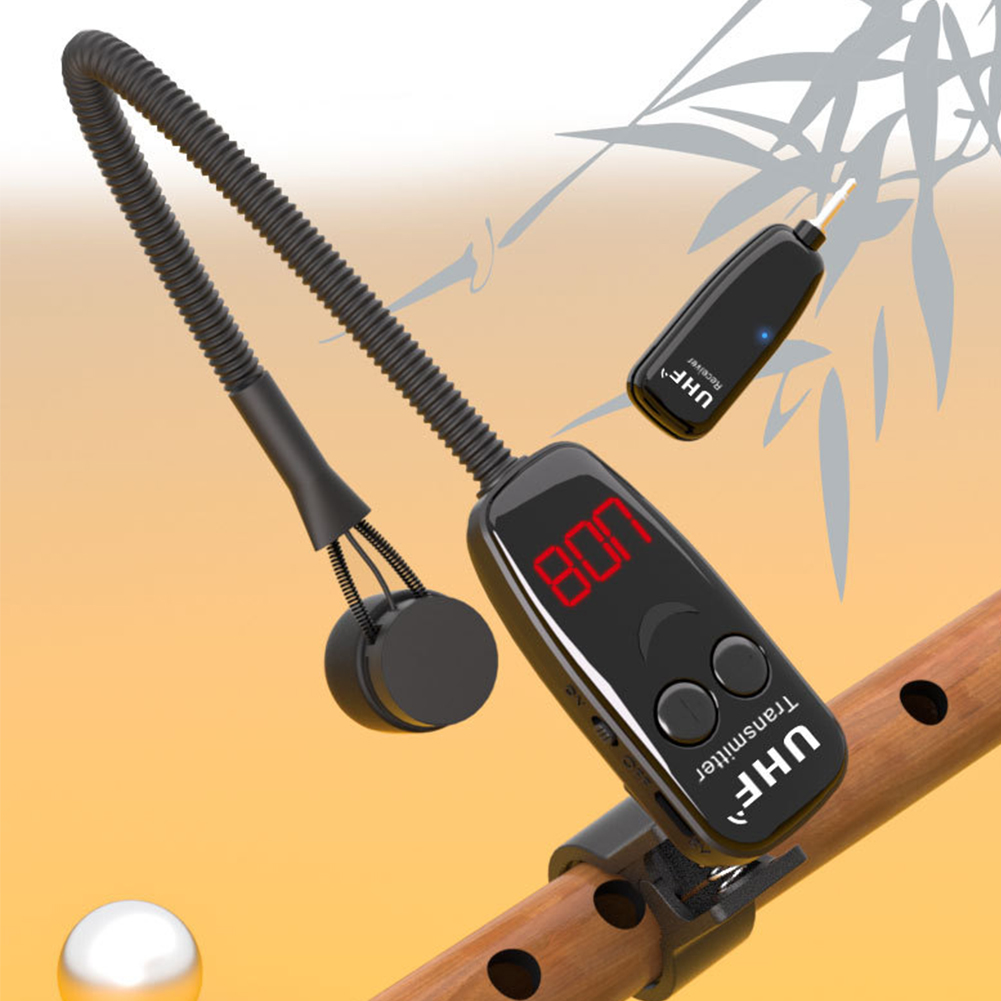 UHF 무선 악기 마이크 클립 무선 수신기 및 송신기  - Musical Instrument Flute 리뷰 및 가격