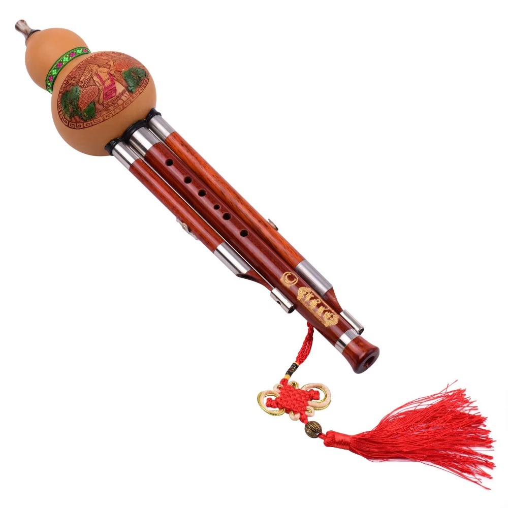 3톤 C 키 훌루시 조롱박 플루트 원목 튜브 중국 전통 - Musical Instrument Flute 리뷰 및 가격