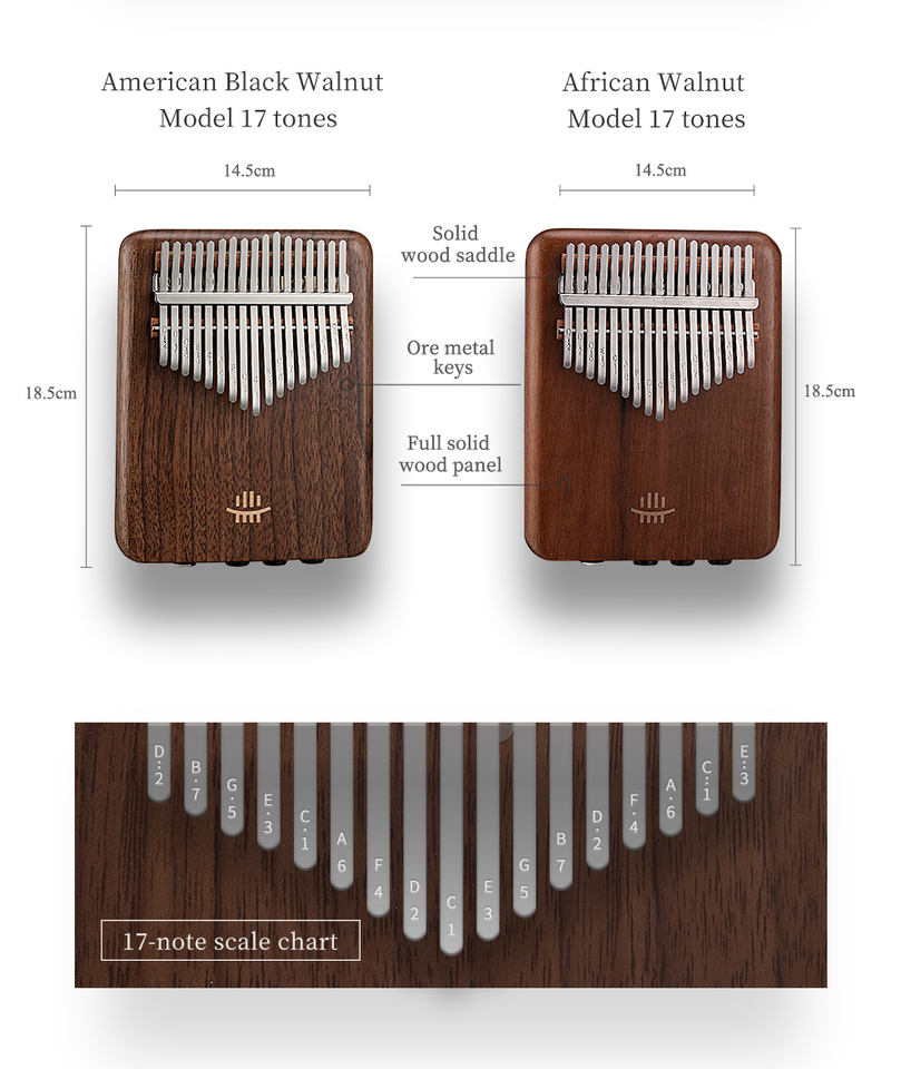 A-17 아메리칸 블랙 월넛 엄지 피아노 전자 칼림바  - Musical Instrument Percussion 리뷰 및 가격