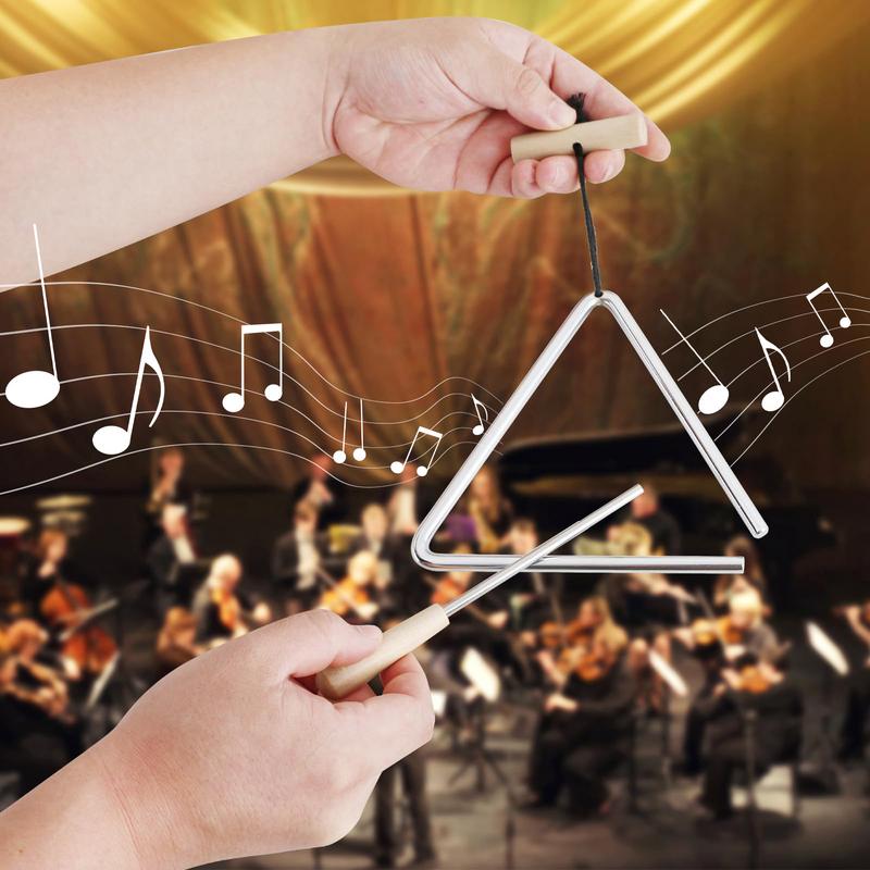 음악 삼각형 악기 스틸 음악 손 악기 스틸 삼각형 타악 - Musical Instrument Triangle 리뷰 및 가격