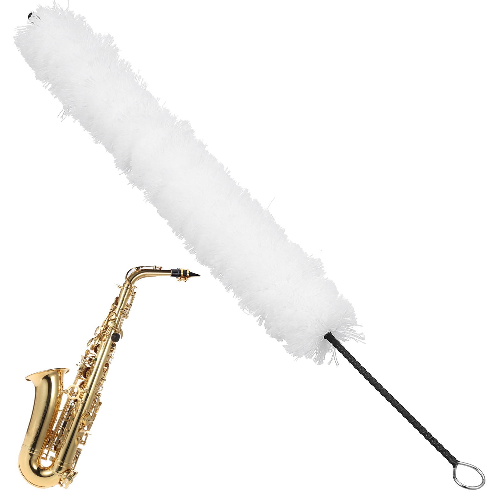 청소 헤드가 있는 플루트 브러시, 흰색 면 클리너, 악 - Musical Instrument Flute 리뷰 및 가격