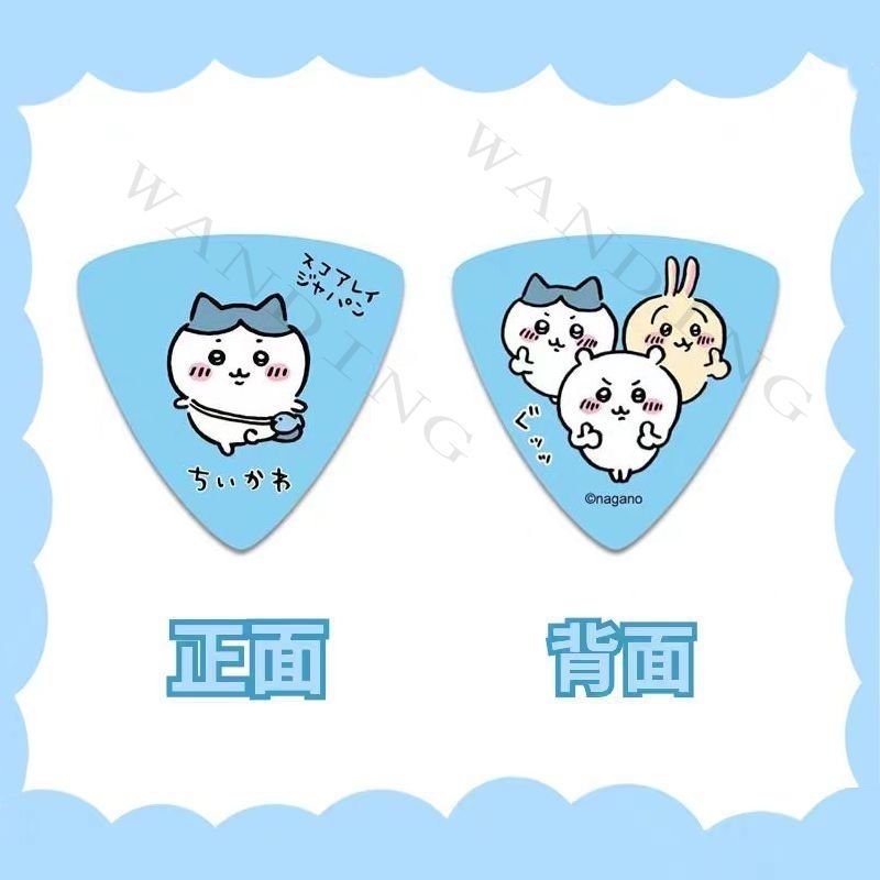 귀여운 치이카와 삼각형 기타 피크, 노란색 파란색 분홍 - Musical Instrument Triangle 리뷰 및 가격
