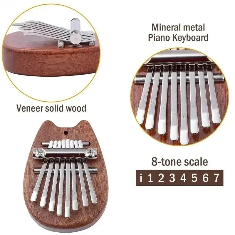 8키 미니 나무 칼림바 고품질 정교한 손가락 엄지 피아 - Musical Instrument Marimba 리뷰 및 가격