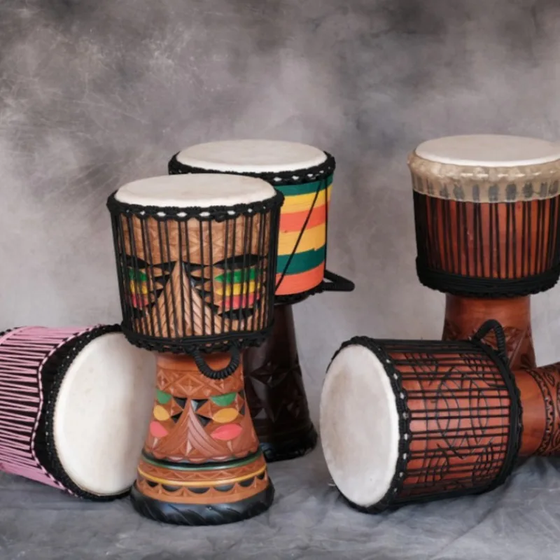 12 인치 Djembe 마호가니 아프리카 드럼 전문 염 - Musical Instrument Percussion 리뷰 및 가격