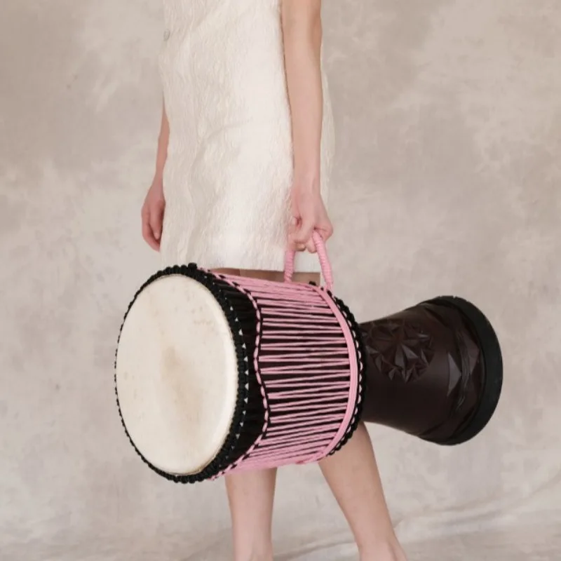 12 인치 Djembe 마호가니 아프리카 드럼 전문 염 - Musical Instrument Percussion 리뷰 및 가격