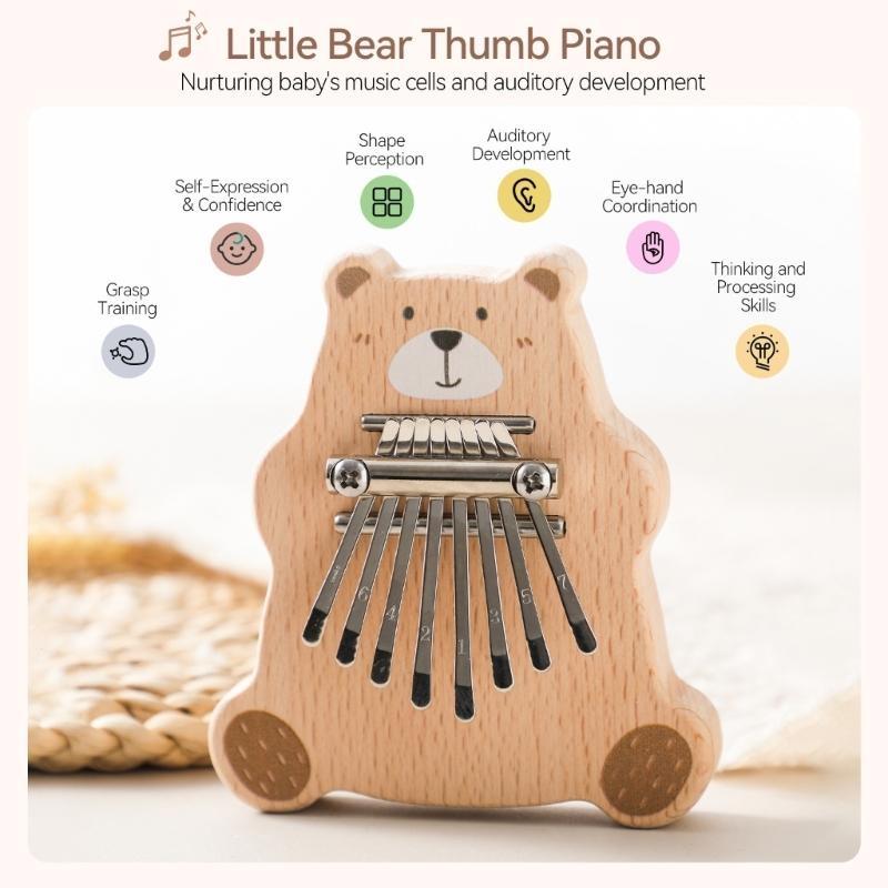 어린이와 성인을 위한 우드 7키 마림바 엄지 피아노,  - Musical Instrument Marimba 리뷰 및 가격