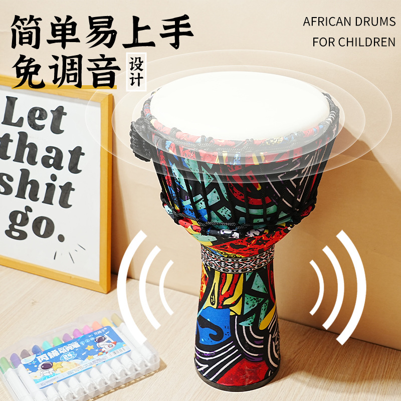 PVC 아프리카 드럼 양가죽 8인치 핸드 드럼 타악기  - Musical Instrument Percussion 리뷰 및 가격